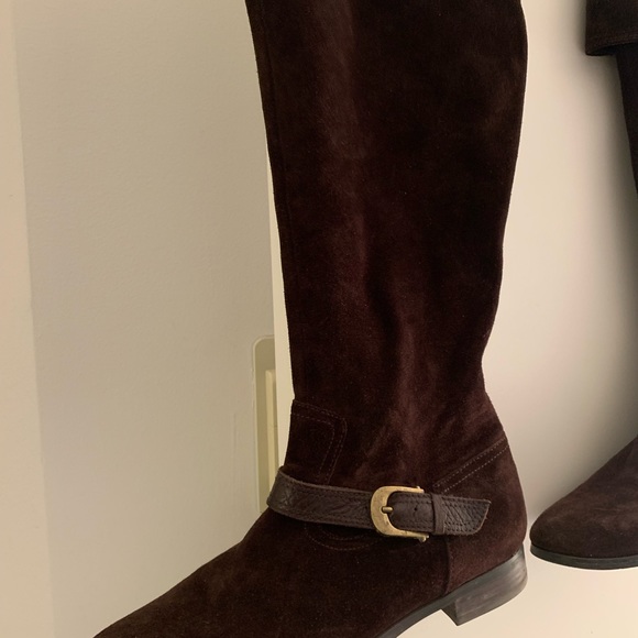 Franco Sarto suede boots. Dark brown colour. - Picture 4 of 4